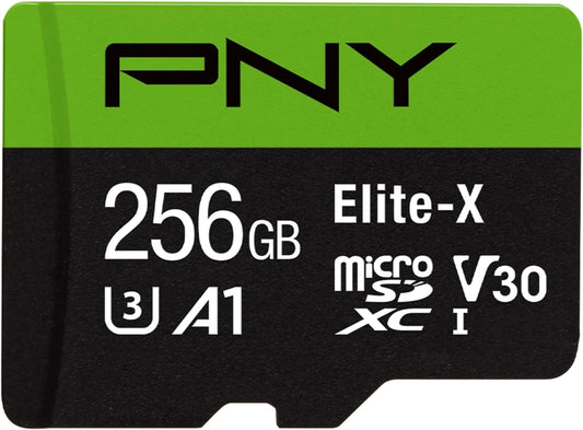 256GB Elite-X Class 10 U3 V30 Microsdxc Flash Memory Card - 100Mb/S, Class 10, U3, V30, A1, 4K UHD, Full HD, UHS-I, Micro SD